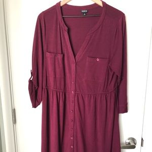 Torrid Button Front Shirt Dress
